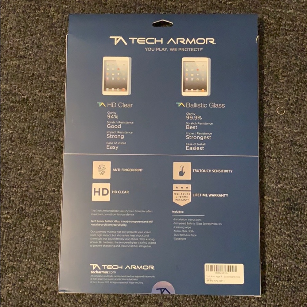 Apple iPad Pro Tech Armor Screen Protector - Picture 2 of 2